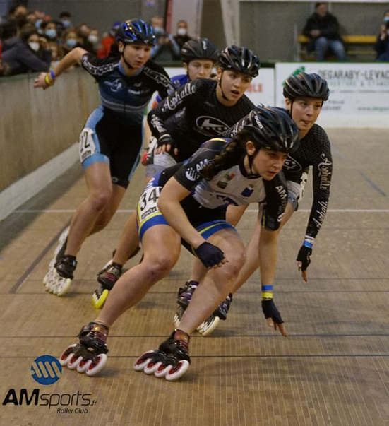 Course roller absolu femme championnat de France indoor 2022