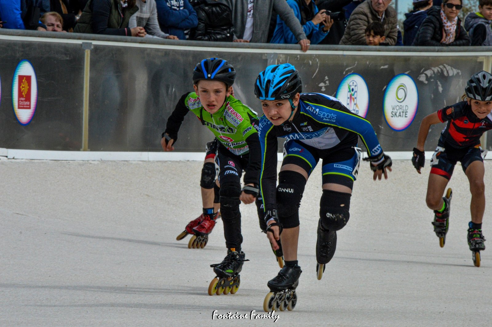 Jean Paquet lors de la course du 120m à Valence d'Agen